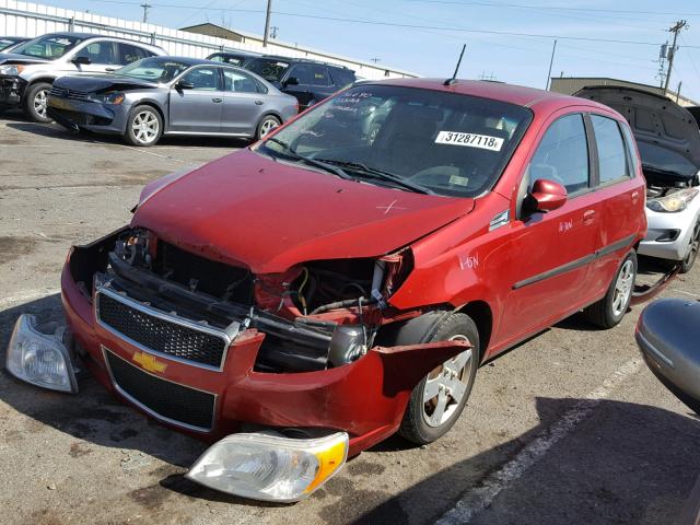 KL1TD6DE4BB190085 - 2011 CHEVROLET AVEO LS 红色 照片 2