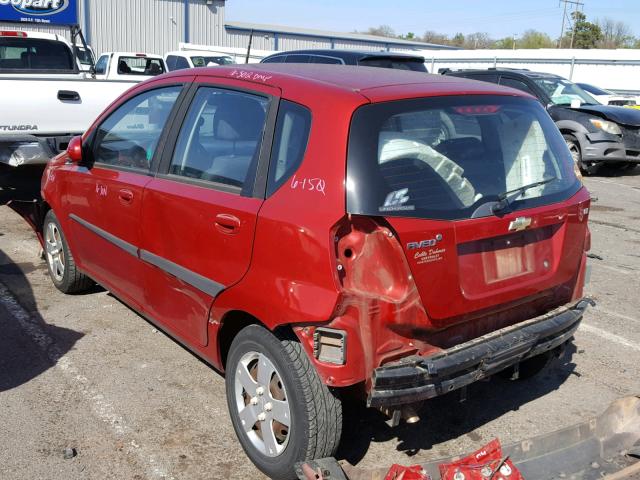 KL1TD6DE4BB190085 - 2011 CHEVROLET AVEO LS RED photo 3