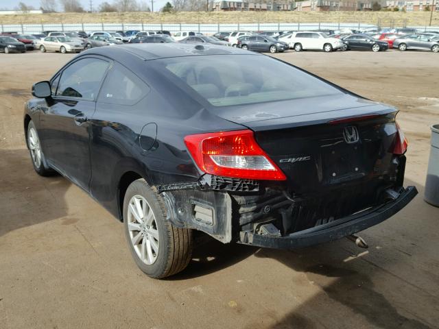 2HGFG3B0XCH508336 - 2012 HONDA CIVIC EXL BLACK photo 3