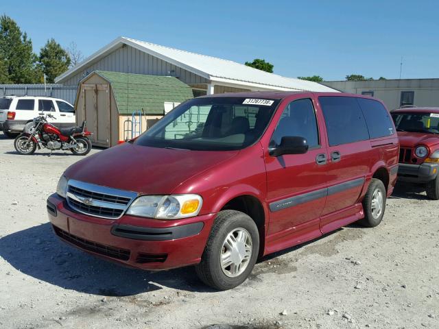 1GBDV13E55D132997 - 2005 CHEVROLET VENTURE IN RED photo 2