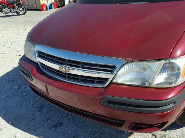 1GBDV13E55D132997 - 2005 CHEVROLET VENTURE IN RED photo 9