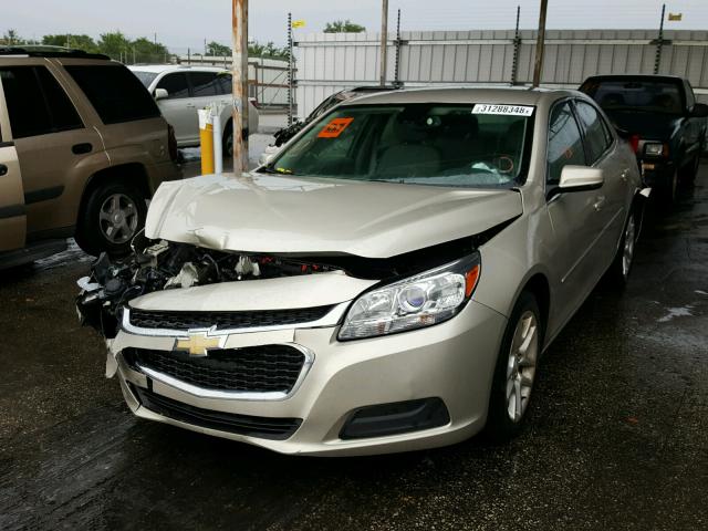 1G11C5SL4FF291259 - 2015 CHEVROLET MALIBU 1LT 金色 照片 2
