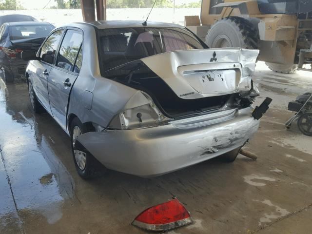 JA3AJ26EX6U015413 - 2006 MITSUBISHI LANCER ES SILVER photo 3