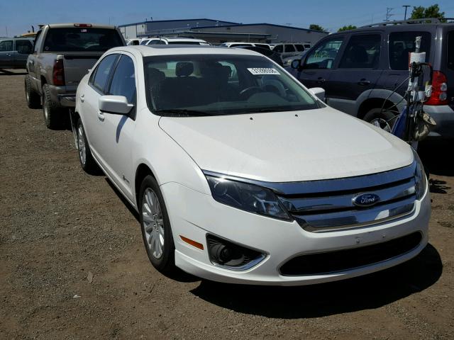 3FADP0L3XBR173276 - 2011 FORD FUSION HYB WHITE photo 1