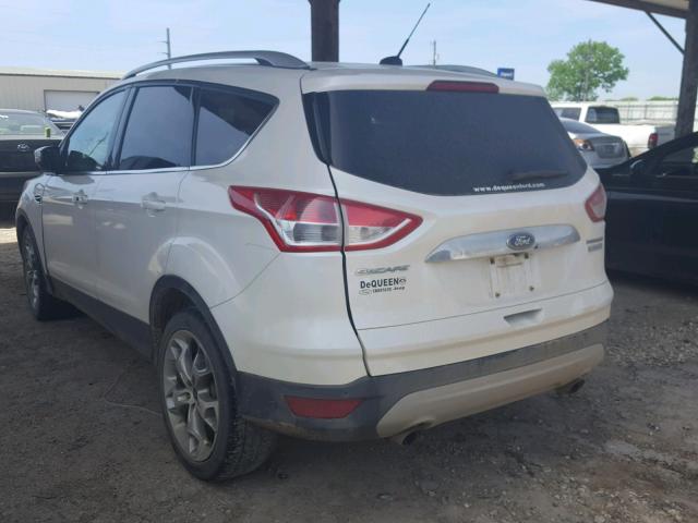 1FMCU0JX8EUA21719 - 2014 FORD ESCAPE TIT WHITE photo 3