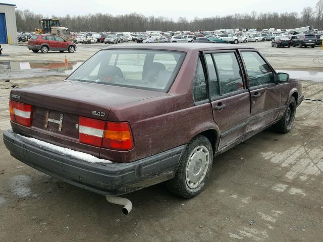 YV1JS831XR1149664 - 1994 VOLVO 940 MAROON photo 4