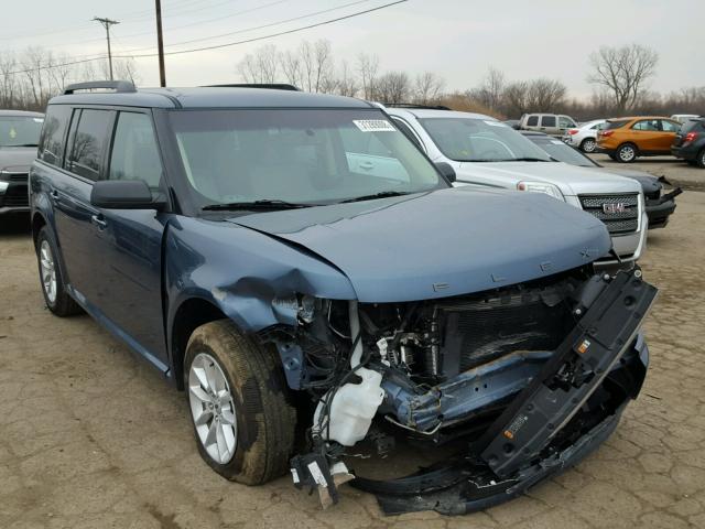 2FMGK5B88JBA01241 - 2018 FORD FLEX SE BLUE photo 1