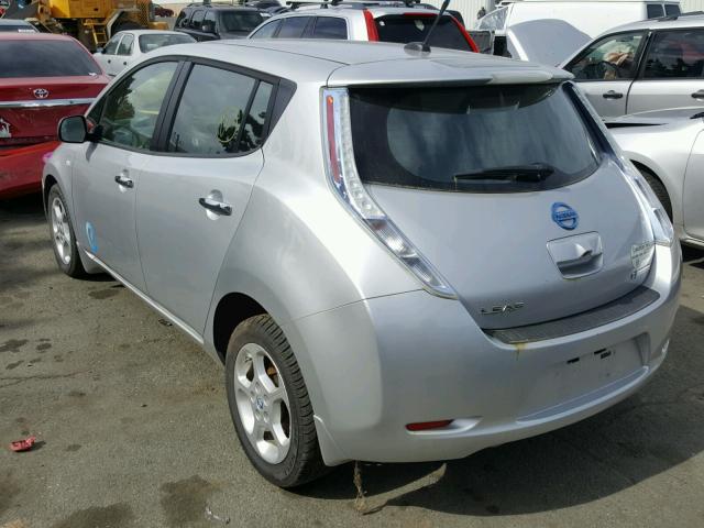 JN1AZ0CP3BT006446 - 2011 NISSAN LEAF SV SILVER photo 3