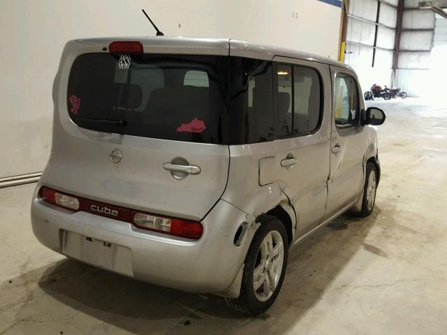 JN8AZ28RX9T111602 - 2009 NISSAN CUBE BASE SILVER photo 4