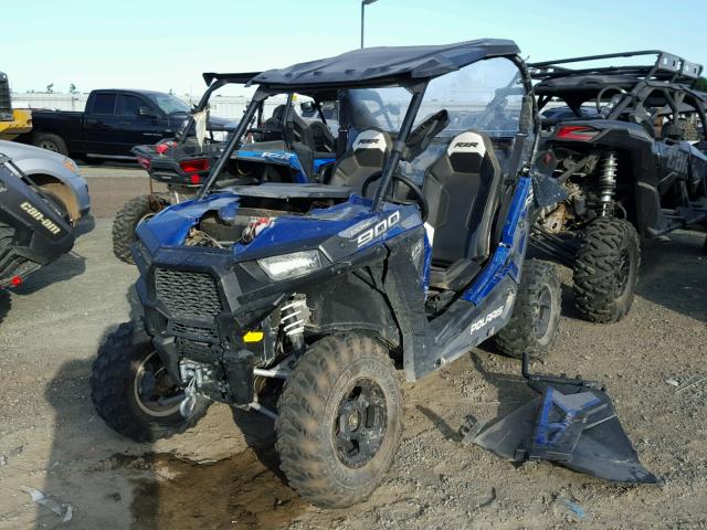 3NSVAE874FF443682 - 2015 POLARIS RZR 900 EP BLUE photo 2