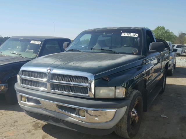 1B7HC16Y51S696079 - 2001 DODGE RAM 1500 GREEN photo 2