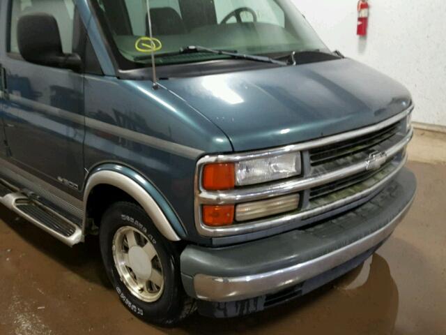 1GBFG15R8Y1137720 - 2000 CHEVROLET EXPRESS G1 BLUE photo 10