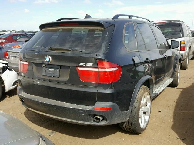 5UXFE4C55AL380137 - 2010 BMW X5 BLACK photo 4