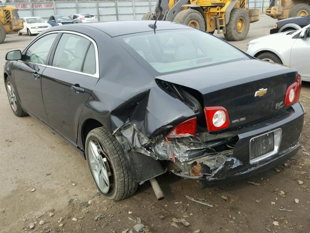 1G1ZB5EB5AF261656 - 2010 CHEVROLET MALIBU LS შავი ფოტო 3