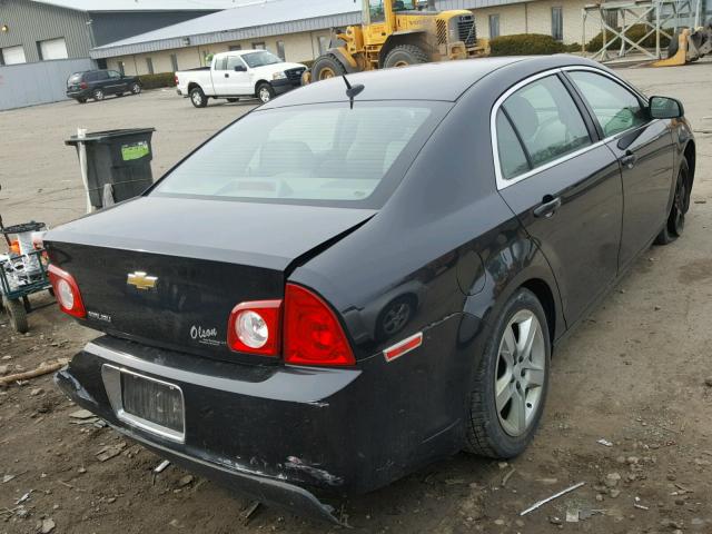 1G1ZB5EB5AF261656 - 2010 CHEVROLET MALIBU LS შავი ფოტო 4