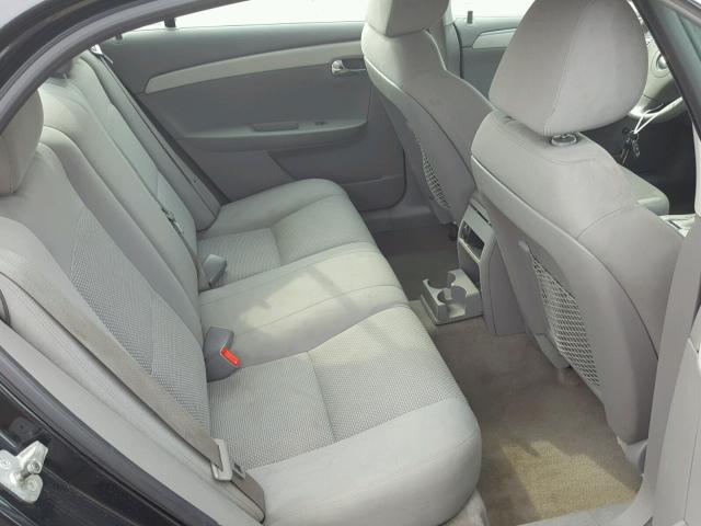1G1ZB5EB5AF261656 - 2010 CHEVROLET MALIBU LS შავი ფოტო 6