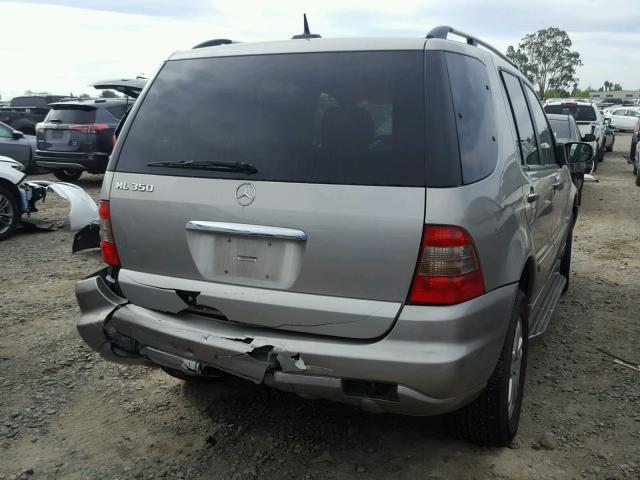 4JGAB57E75A540648 - 2005 MERCEDES-BENZ ML 350 GRAY photo 4