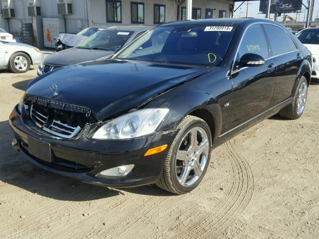 WDDNG76X37A051274 - 2007 MERCEDES-BENZ S 600 BLACK photo 2