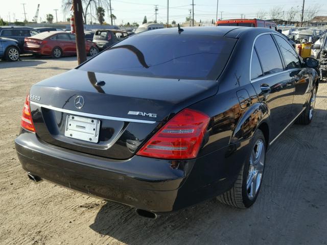 WDDNG76X37A051274 - 2007 MERCEDES-BENZ S 600 BLACK photo 4