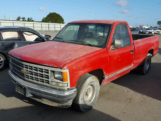 1GCDC14Z4NZ109927 - 1992 CHEVROLET GMT-400 C1 RED photo 2