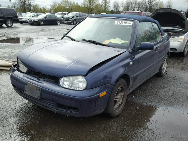 3VWDC21V12M806618 - 2002 VOLKSWAGEN CABRIO GLX ლურჯი ფოტო 2