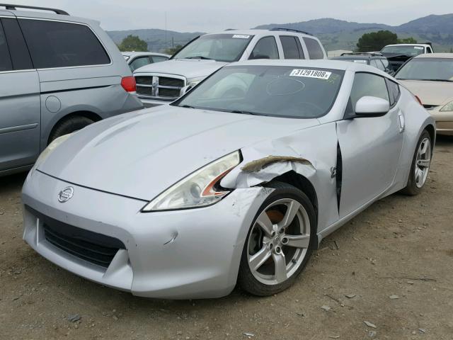 JN1AZ4EH6AM505683 - 2010 NISSAN 370Z SILVER photo 2