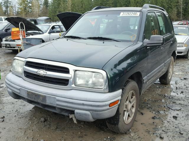 2CNBJ13C436948197 - 2003 CHEVROLET TRACKER GREEN photo 2