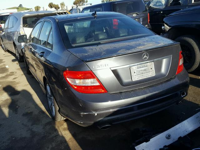 WDDGF56X58R027965 - 2008 MERCEDES-BENZ C 350 BLUE photo 3