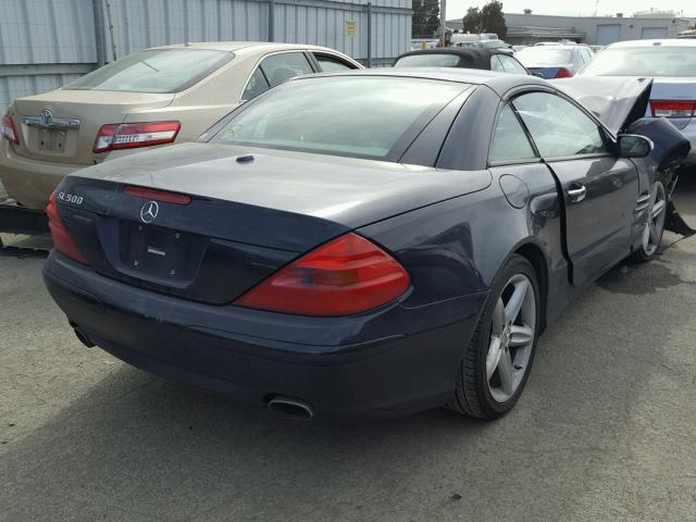 WDBSK75F26F115437 - 2006 MERCEDES-BENZ SL 500 BLUE photo 4