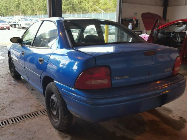 1B3ES47C7WD691358 - 1998 DODGE NEON HIGHL BLUE photo 3