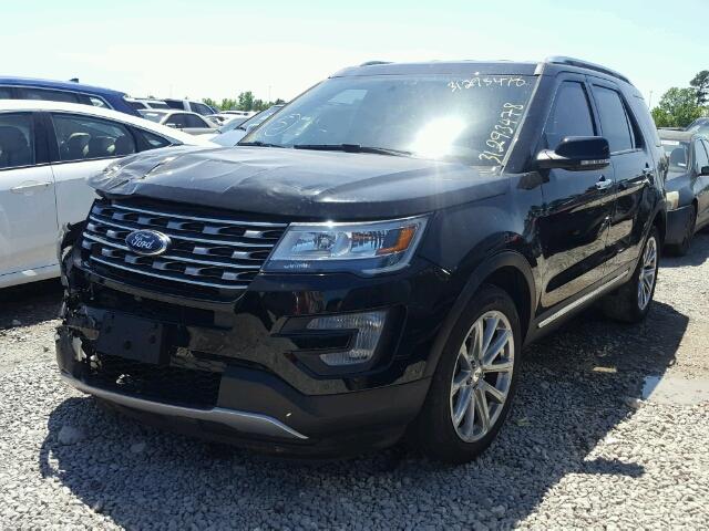 1FM5K7FH4HGC46683 - 2017 FORD EXPLORER L BLACK photo 2