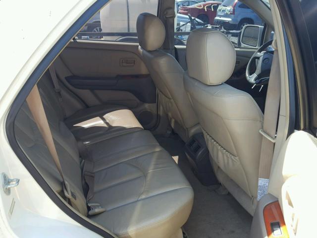 JT6HF10U4Y0107596 - 2000 LEXUS RX 300 WHITE photo 6