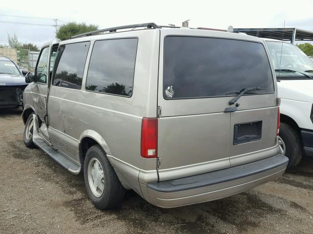 1GKDM19X72B515293 - 2002 GMC SAFARI XT GRAY photo 3