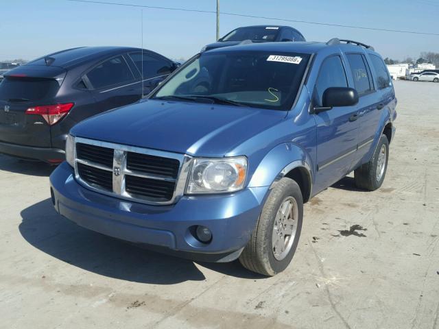 1D8HB48N48F128496 - 2008 DODGE DURANGO SL BLUE photo 2