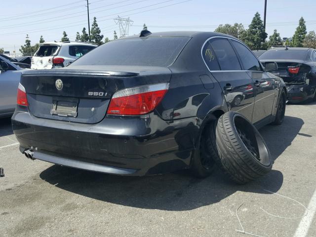 WBANB53586CP02463 - 2006 BMW 550 I BLACK photo 4