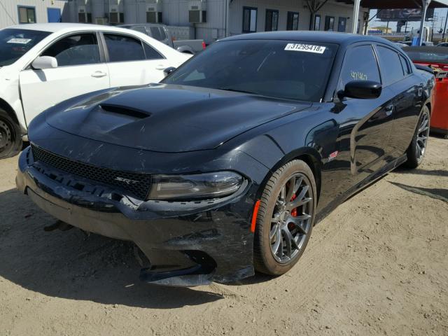 2C3CDXEJ7GH281073 - 2016 DODGE CHARGER SR BLACK photo 2