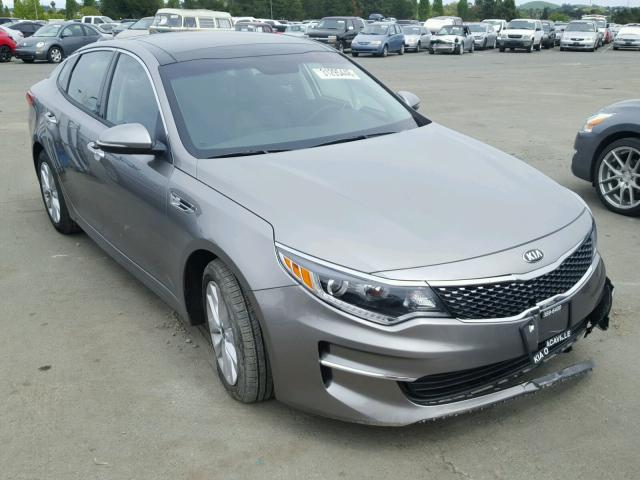 5XXGU4L33JG213265 - 2018 KIA OPTIMA EX GRAY photo 1