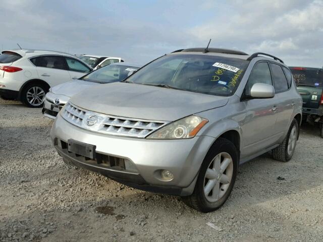 JN8AZ08T74W212734 - 2004 NISSAN MURANO SL SILVER photo 2