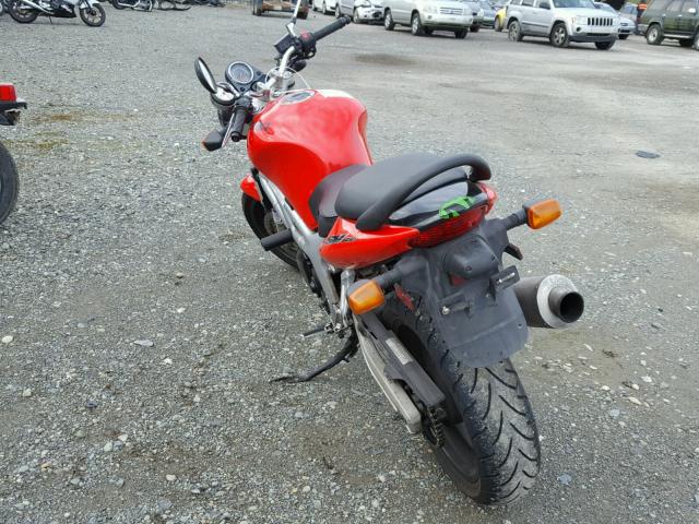 JS1VP52A4Y2101489 - 2000 SUZUKI SV650 RED photo 3