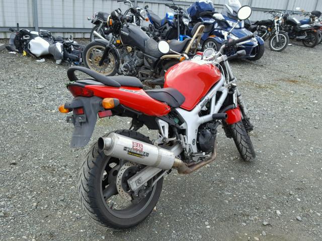 JS1VP52A4Y2101489 - 2000 SUZUKI SV650 RED photo 4