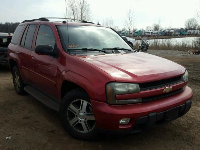 1GNDT13S252289669 - 2005 CHEVROLET TRAILBLAZE BURGUNDY photo 1