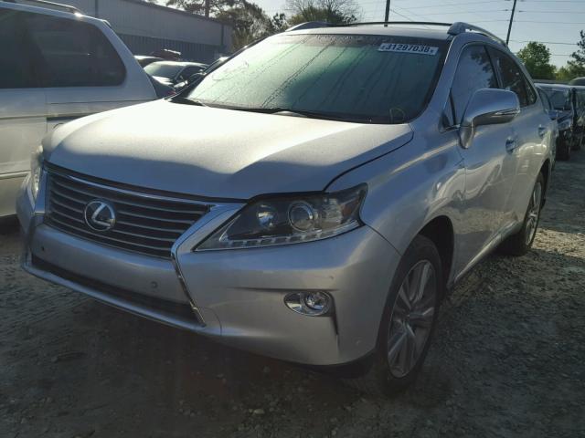 2T2ZK1BAXFC182880 - 2015 LEXUS RX 350 SILVER photo 2