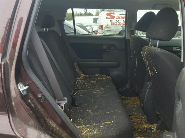 JTLKE50E581034853 - 2008 TOYOTA SCION XB იასამნისფერი ფოტო 6