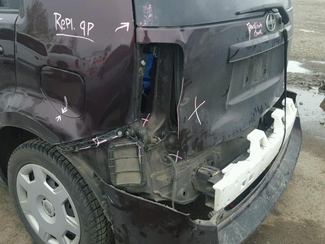 JTLKE50E581034853 - 2008 TOYOTA SCION XB იასამნისფერი ფოტო 9