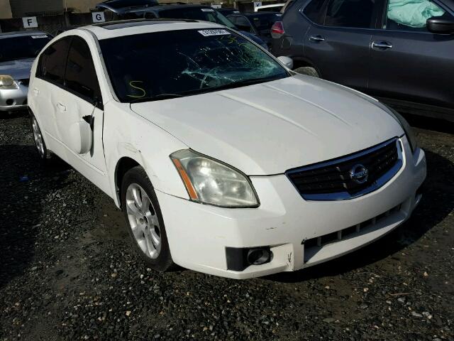 1N4BA41E78C821832 - 2008 NISSAN MAXIMA SE WHITE photo 1