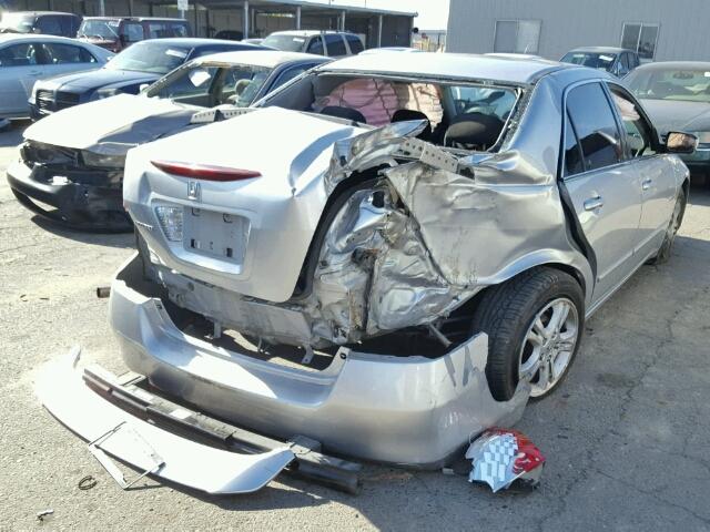 1HGCM55757A193370 - 2007 HONDA ACCORD EX SILVER photo 4