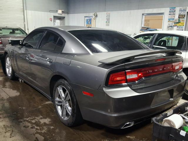 2B3CM5CT2BH611023 - 2011 DODGE CHARGER R/ GRAY photo 3