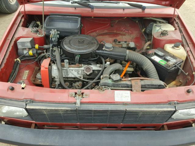 VX1BE1214JK393871 - 1988 YUGO GVS RED photo 7