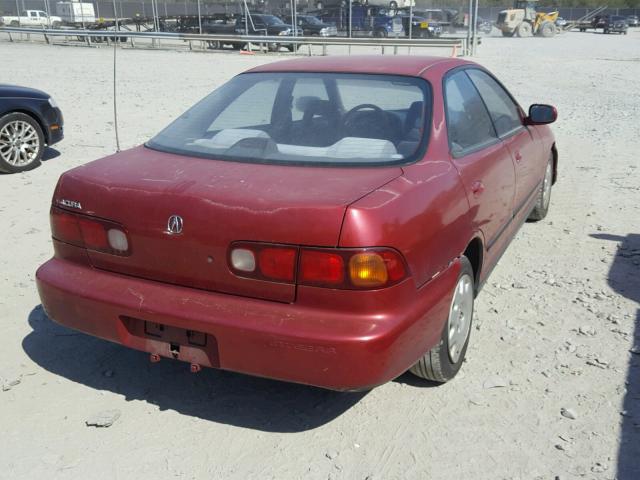 JH4DB7655RS016301 - 1994 ACURA INTEGRA LS RED photo 4