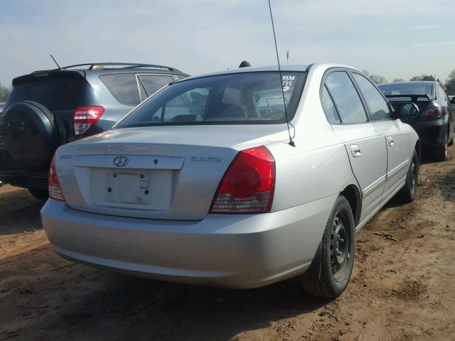 KMHDN46DX4U822058 - 2004 HYUNDAI ELANTRA GL SILVER photo 4